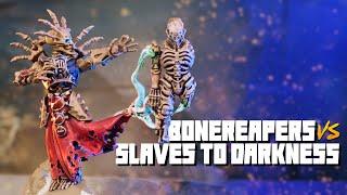 Ossiarch Bonereapers vs Slaves to Darkness - Age of Sigmar