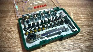 Набор Bosch, 27 шт + ключ-трещотка. 2607017160