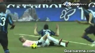 Inter Milan 3 Palermo 2 Serie A di Italia 2010/2011
