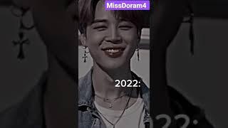 Park Jimin in 2013 & Park Jimin in 2022#parkjimin #bts #shorts #capcut @missdoram4