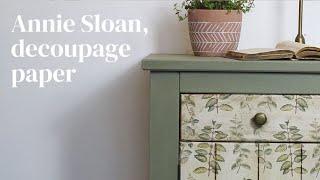 Annie Sloan découpage paper.