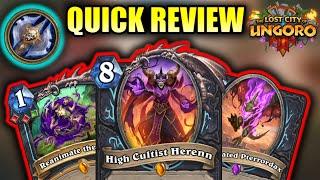 Every New DEATH KNIGHT Card Reviewed in 1 Minute or Less | The Lost City of Un'goro