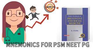 Mnemonics for NEET PG PSM.Easy and Fast.