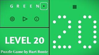 Green LEVEL 20 - Puzzle Game by Bart Bonte