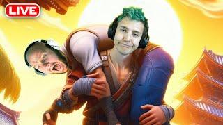  Ninja Doing Some Heavy Lifting in Fortnite Chapter 6 W/ TimTheTatMan  - Live