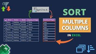 How to Sort Multiple Columns in Excel