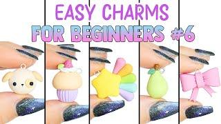 Easy Charms For Beginners #6 │ 5 in 1 Polymer Clay Tutorial