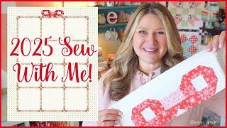  2025 Sew With Me Intro! (Beginner Friendly Quilt Block and Cross Stitch of the Month!)