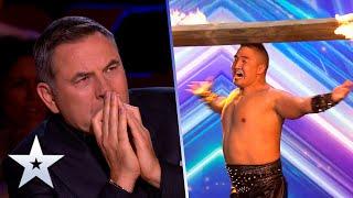 STRONGMAN Tulga brings the FIRE | Auditions | BGT 2022