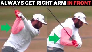 Why You Can't Get Your Right Arm In Front In The Downswing