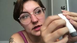 ASMR Cleaning Your Face (spit, water, sponge)