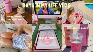 DAYS IN MY LIFE VLOG: creating new products/my design process and summer vibes!