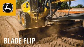 Blade Flip Operation on Motor Graders | John Deere Construction