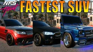 NFS Heat - BMW X6 M vs MERCEDES-AMG G 63 vs LAND ROVER Range Rover Sport SVR (Maxed Out Race Builds)