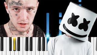 Marshmello & Lil Peep - Spotlight - Piano Tutorial / Piano Cover