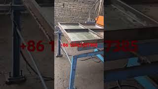 Two working layers rubber floor tiles vulcanizing press in Uzbekistan