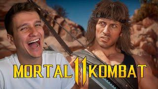 РЭМБО В МОРТАЛ КОМБАТ 11! РЕАКЦИЯ НА RAMBO MK11 Ultimate