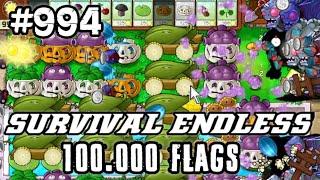 Plants vs Zombies Survival Endless 100000 Flags Part 994 | 19860 - 19880 Flags