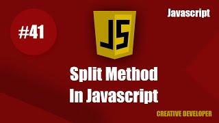 Javascript split method || Split method in javascript || Split method || Split || Javascript Course