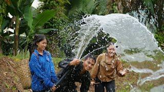 Bringing electricity and water to about house: those are the important things to do first