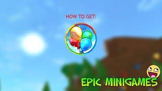 (OUTDATED) How to get the "Party Popper" badge in Epic Minigames!