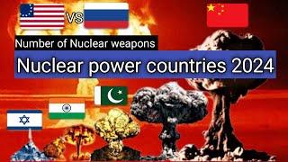 Top 10 Nuclear power countries 2024#viralvideo #nuclear #nuclearwar