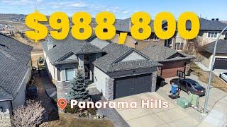 Tour a $988,800 Walkout Bungalow Home in Panorama Hills Estates in Calgary!