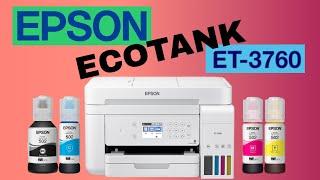 EPSON EcoTank ET 3760 Unboxing, Setup & Installation