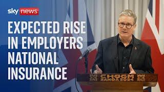 Employers' national insurance hike expected in upcoming budget