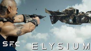 Elysium | Action Sci-Fi Movie | Awesome Fight Scene! | Exoskeleton