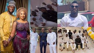 Blackstars players, Asamoah Gyan, Sulley Muntari, Afriyie storm Fatau Dauda private wedding in Tema