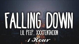 Lil Peep, XXXTENTACION - Falling Down (Clean - Lyrics) (1 Hour)