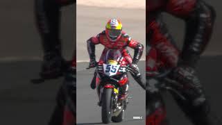 That #FridayFeeling from Montella's double win celebration  | 2024 #PortugueseWorldSBK 