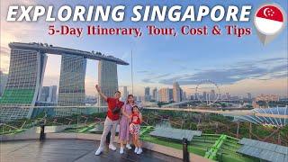 SINGAPORE TRIP  Itinerary, Cost & Tips | MerLion, Gardens By The Bay, Universal Studios & More!