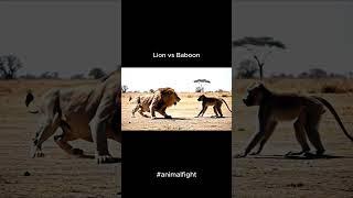 This Baboon has a DEATH WISH! Watch it Slap a LION! 