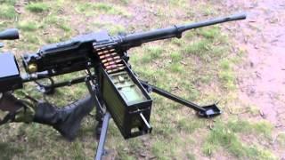 Tripod-mounted PKT machine gun