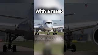 Plane with a mask! #aviation  #avgeek  #mask  #boeing  #airbus