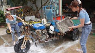 Genius Girl's Challenge: Repair and Restore Abandoned Tricycle After Many Years.