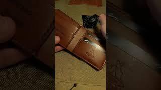 Hand-made Leather wallet ADRON Crafts