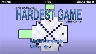 The World's Hardest Game - Walkthrough Level 4