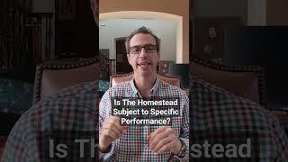 Is The Homestead Subject to Specific Performance? #texashomestead #forcedsales #realestatelawyer