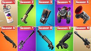 The Evolution of All Fortnite Weapons! (Season 1 - Season 10)