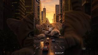 AI Cat| Learns to |Meow| Like a |Real Cat|!  #Shorts#cute #cat