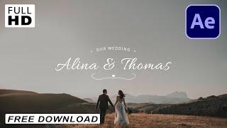 5 Free Wedding Titles After Effects Premiere Pro | 2020