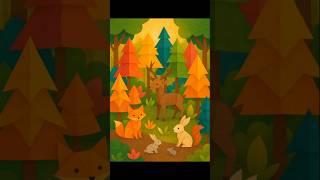 Meet the cutest forest friends! This autumn woodland printable art  #nurserydecor