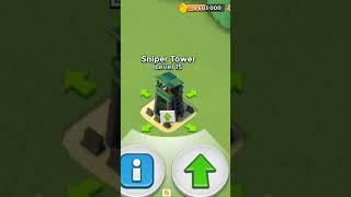 Boom Beach: Sniper Tower Levels 1-25 #shorts