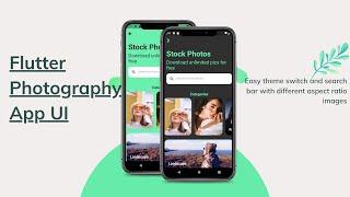 Flutter Photography App UI with easy Dark/Light Theme Switching | Flutter | Karan Kharode