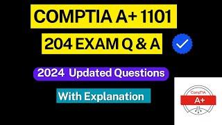 CompTIA A+ 1101 Exam Questions 2024 | Pass CompTIA A+ Core 1 in 2 HR