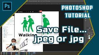 Learning Basic 07 - How To Save Project as a jpeg or jpg in photshop | Editing Channel