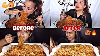 Mukbangers Around The World Try SPICY FIRE NOODLES!️